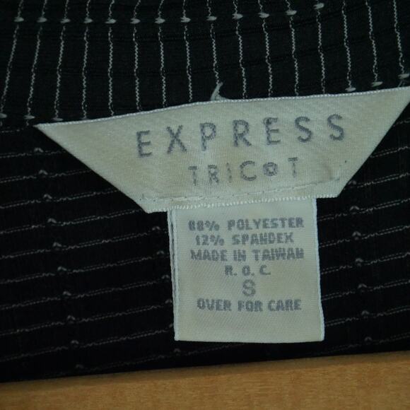 Vintage Express S Maxi Dress Black Dark Academia Y2K 90s Grunge Whimsigoth Punk - Picture 3 of 9